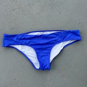 Victoria's Secret Pink royal blue low rise bikini bottoms size LARGE